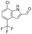 7-CHLORO-4-(TRIFLUOROMETHYL)-1H-INDOLE-2-CARBALDEHYDE CAS#: 883522-93-8