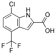 7-CHLORO-4-(TRIFLUOROMETHYL)-1H-INDOLE-2-CARBOXYLIC ACID CAS#: 883523-01-1