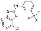 (7-CHLOROTHIAZOLO[5,4-D]PYRIMIDIN-2-YL)-(3-TRIFLUOROMETHYLPHENYL)AMINE CAS#: 871266-82-9