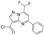 7-DIFLUOROMETHYL-5-PHENYL-PYRAZOLO[1,5-A]PYRIMIDINE-3-CARBONYL CHLORIDE CAS#: 861412-81-9