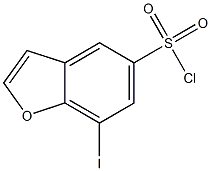 7-IODOBENZOFURAN-5-SULFONYL CHLORIDE CAS#: 856678-58-5
