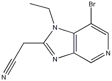 (7-bromo-1-ethyl-1H-imidazo[4,5-c]pyridin-2-yl)acetonitrile CAS#: 842143-97-9
