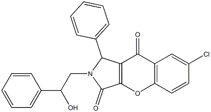 7-chloro-2-(2-hydroxy-2-phenylethyl)-1-phenyl-1,2-dihydrochromeno[2,3-c]pyrrole-3,9-dione CAS#: 862245-00-9