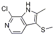 7-chloro-2-methyl-3-(methylsulfanyl)-1H-pyrrolo[2,3-c]pyridine CAS#: 850785-57-8