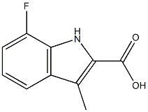 7-fluoro-3-methyl-1H-indole-2-carboxylic acid(SALTDATA: FREE) CAS#: 866211-12-3