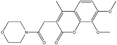 7,8-dimethoxy-4-methyl-3-[2-(4-morpholinyl)-2-oxoethyl]-2H-chromen-2-one CAS#: 838810-66-5