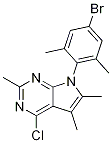 7H-Pyrrolo[2,3-d]pyriMidine, 7-(4-broMo-2,6-diMethylphenyl)-4-chloro-2,5,6-triMethyl- CAS#: 872866-00-7