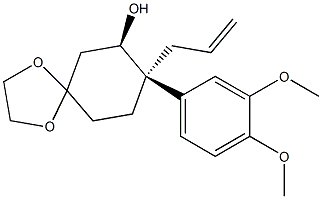 (7R,8S)-8-(3,4-DiMethoxyphenyl)-8-(2-propen-1-yl)-1,4-dioxaspiro[4.5]decan-7-ol CAS#: 866394-48-1