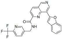 8-(1-BENZOFURAN-2-YL)-N-([6-(TRIFLUOROMETHYL)PYRIDIN-3-YL]METHYL)-1,6-NAPHTHYRIDINE-2-CARBOXAMIDE CAS#: 887411-60-1