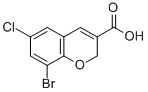 8-BROMO-6-CHLORO-2H-CHROMENE-3-CARBOXYLIC ACID CAS#: 885271-01-2