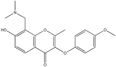 8-[(dimethylamino)methyl]-7-hydroxy-3-(4-methoxyphenoxy)-2-methyl-4H-chromen-4-one CAS#: 844647-26-3