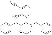 2-({(S)-phenyl [(2S)-4-(phenylmethyl)morpholin-2-yl]methyl}thio)pyridine-3-carbonitrile CAS#: 847687-71-2