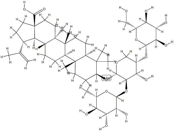 Lup-20(29)-en-28-oic acid, 3-[β-D-glucopyranosyl(1→4)[a-L-rhaMnopyranosyl) (1→2)-a -L-arabinopyranosyl]oxy], (3β,4a)-) CAS#: 848784-87-2