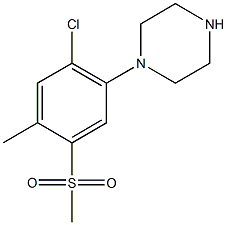 1-[2-CHLORO-4-METHYL-5-(METHYLSULFONYL)PHENYL]PIPERAZINE CAS#: 849035-65-0