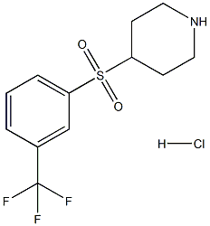 4-{[3-(TRIFLUOROMETHYL)PHENYL]SULFONYL}PIPERIDINEHYDROCHLORIDE CAS#: 849035-98-9