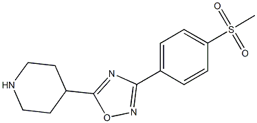 4-{3-[4-(METHYLSULFONYL)PHENYL]-1,2,4-OXADIAZOL-5-YL}PIPERIDINE CAS#: 849925-03-7