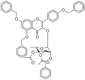5,7-Bis-(benzyloxy)-α-(4-(benzyloxy)phenyl)-3-[3,4-di-O-acetyl-α-O-acetyl-α-L-rhamnopyranosyloxyl]-4H-chromen-4-one CAS#: 849938-27-8