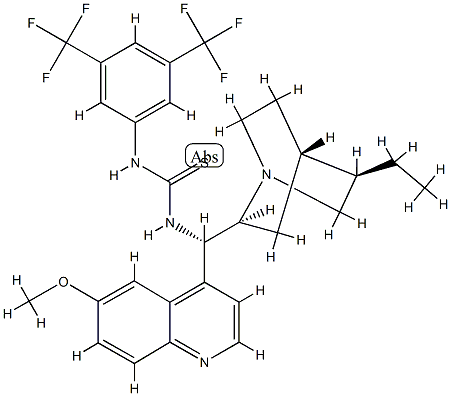 Thiourea, N-[3,5-bis(trifluoroMethyl)phenyl]-N'-[(8α,9S)-10,11-dihydro-6'-Methoxycinchonan-9-yl]- CAS#: 852913-19-0