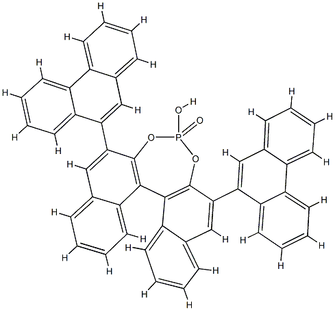 (11bR)-2,6-Di-9-phenanthrenyl-4-hydroxy-dinaphtho[2,1-d:1′,2′-f][1,3,2]dioxaphosphepin-4-oxide CAS#: 864943-22-6