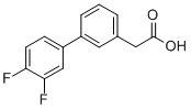 3-BIPHENYL-3',4'-DIFLUORO-ACETIC ACID CAS#: 866108-76-1