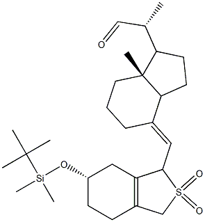4-[[(6S)-6-[[(1,1-DiMethylethyl)diMethylsilyl]oxy]-1,3,4,5,6,7-hexahydro-2,2-dioxidobenzo[c]thien-1-yl]Methylene]octahydro-α,7a-diMethyl-1H-indene-1-acetaldehyde CAS#: 866453-60-3