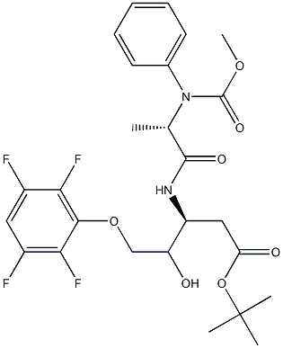 D-glycero-Pentonic acid, 2,3-dideoxy-3-[[(2S)-1-oxo-2-[[(phenylMethoxy)carbonyl]aMino]propyl]aMino]-5-O-(2,3,5,6-tetrafluorophenyl)-, 1,1-diMethylethyl ester, (4ξ)- (9CI) CAS#: 868565-58-6
