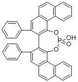 (S)-VAPOL  phosphoric  acid,  (S)-2,2μ-Diphenyl-3,3μ-biphenanthryl-4,4μ-diyl  phosphate,  (S)-18-Hydroxy-8,9-diphenyl-diphenanthro[4,3-d:3μ,4μ-f][1,3,2]dioxaphosphepin-18-oxide CAS#: 871130-17-5