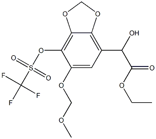 1,3-Benzodioxole-4-acetic acid, α-hydroxy-6-(methoxymethoxy)-7-[[(trifluoromethyl)sulfonyl]oxy]-, ethyl ester CAS#: 874758-54-0