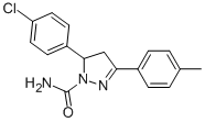 5-(4-Chlorophenyl)-3-p-tolyl-4,5-dihydro-1H-pyrazole-1-carboxamide CAS#: 885269-75-0