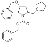 4-BENZYLOXY-2-PYRROLIDIN-1-YLMETHYL-PYRROLIDINE-1-CARBOXYLIC ACID BENZYL ESTER CAS#: 886363-04-8