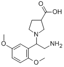 1-[2-AMINO-1-(2,5-DIMETHOXY-PHENYL)-ETHYL]-PYRROLIDINE-3-CARBOXYLIC ACID CAS#: 886363-82-2