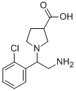 1-[2-AMINO-1-(2-CHLORO-PHENYL)-ETHYL]-PYRROLIDINE-3-CARBOXYLIC ACID CAS#: 886363-83-3