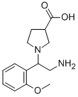 1-[2-AMINO-1-(2-METHOXY-PHENYL)-ETHYL]-PYRROLIDINE-3-CARBOXYLIC ACID CAS#: 886363-84-4