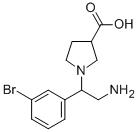 1-[2-AMINO-1-(3-BROMO-PHENYL)-ETHYL]-PYRROLIDINE-3-CARBOXYLIC ACID CAS#: 886363-90-2