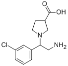 1-[2-AMINO-1-(3-CHLORO-PHENYL)-ETHYL]-PYRROLIDINE-3-CARBOXYLIC ACID CAS#: 886363-92-4