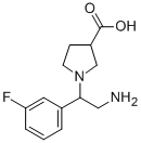 1-[2-AMINO-1-(3-FLUORO-PHENYL)-ETHYL]-PYRROLIDINE-3-CARBOXYLIC ACID CAS#: 886363-93-5