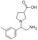 1-(2-AMINO-1-M-TOLYL-ETHYL)-PYRROLIDINE-3-CARBOXYLIC ACID CAS#: 886363-94-6