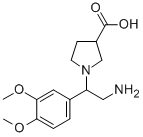 1-[2-AMINO-1-(3,4-DIMETHOXY-PHENYL)-ETHYL]-PYRROLIDINE-3-CARBOXYLIC ACID CAS#: 886363-96-8