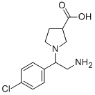 1-[2-AMINO-1-(4-CHLORO-PHENYL)-ETHYL]-PYRROLIDINE-3-CARBOXYLIC ACID CAS#: 886364-00-7