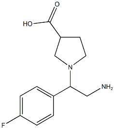 1-[2-AMINO-1-(4-FLUORO-PHENYL)-ETHYL]-PYRROLIDINE-3-CARBOXYLIC ACID CAS#: 886364-02-9