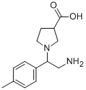 1-(2-AMINO-1-P-TOLYL-ETHYL)-PYRROLIDINE-3-CARBOXYLIC ACID CAS#: 886364-05-2