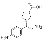 1-[2-AMINO-1-(4-AMINO-PHENYL)-ETHYL]-PYRROLIDINE-3-CARBOXYLIC ACID CAS#: 886364-09-6