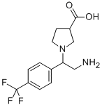 1-[2-AMINO-1-(4-TRIFLUOROMETHYL-PHENYL)-ETHYL]-PYRROLIDINE-3-CARBOXYLIC ACID CAS#: 886364-10-9