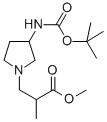 3-(3-BOC-AMINO-PYRROLIDIN-1-YL)-2-METHYL-PROPIONIC ACID METHYL ESTER CAS#: 886364-48-3