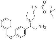 3-N-BOC-AMINO-1-[2-AMINO-1-(4-BENZYLOXY-PHENYL)-ETHYL]-PYRROLIDINE CAS#: 886365-19-1