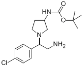 3-N-BOC-AMINO-1-[2-AMINO-1-(4-CHLORO-PHENYL)-ETHYL]-PYRROLIDINE CAS#: 886365-23-7