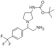 3-N-BOC-AMINO-1-[2-AMINO-1-(4-TRIFLUOROMETHYL-PHENYL)-ETHYL]-PYRROLIDINE CAS#: 886365-38-4