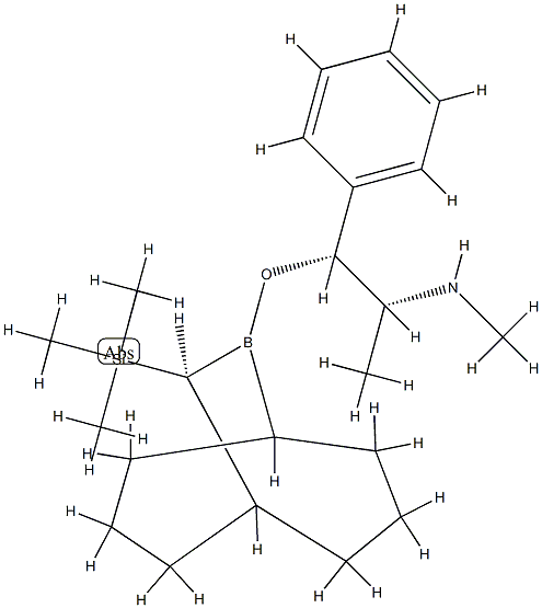 (-)-9-(1R,2R-Pseudoephedrinyl)-(10S)-(trimethylsilyl)-9-borabicyclo[3.3.2]decane CAS#: 856676-11-4