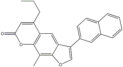 9-methyl-3-naphthalen-2-yl-5-propylfuro[3,2-g]chromen-7-one CAS#: 858748-14-8