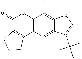 9-(tert-butyl)-6-methyl-2,3-dihydrocyclopenta[c]furo[3,2-g]chromen-4(1H)-one CAS#: 858761-44-1